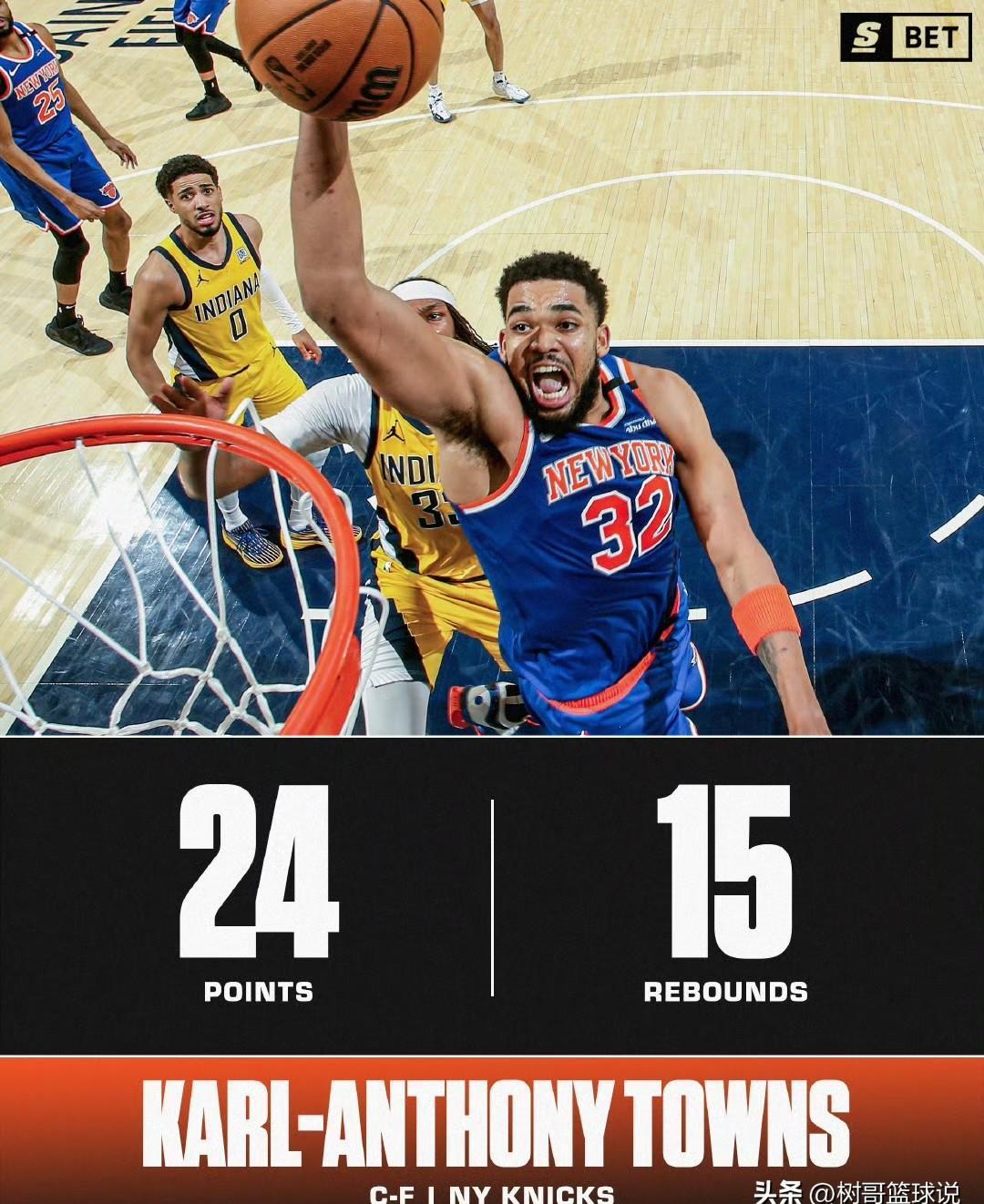 小牛擒下凯尔特人，唐斯三双功亏一篑的简单介绍