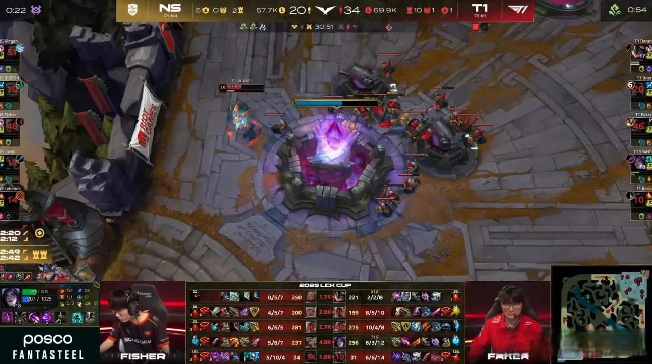 NS鏖战T1，Canyon线上压制力十足强强对话2025世界赛，技惊四座